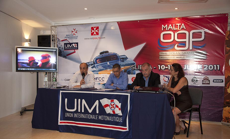 2011 Ocean Grand Prix World Championship Malta - Press conference