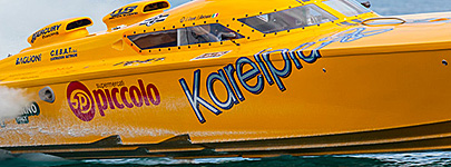 Napoli based powerboat team RG 87 Karelpiu